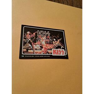 Vintage 1978 Aucoin Management AGRMT KISS Trading Card No 65 Collectible Rock